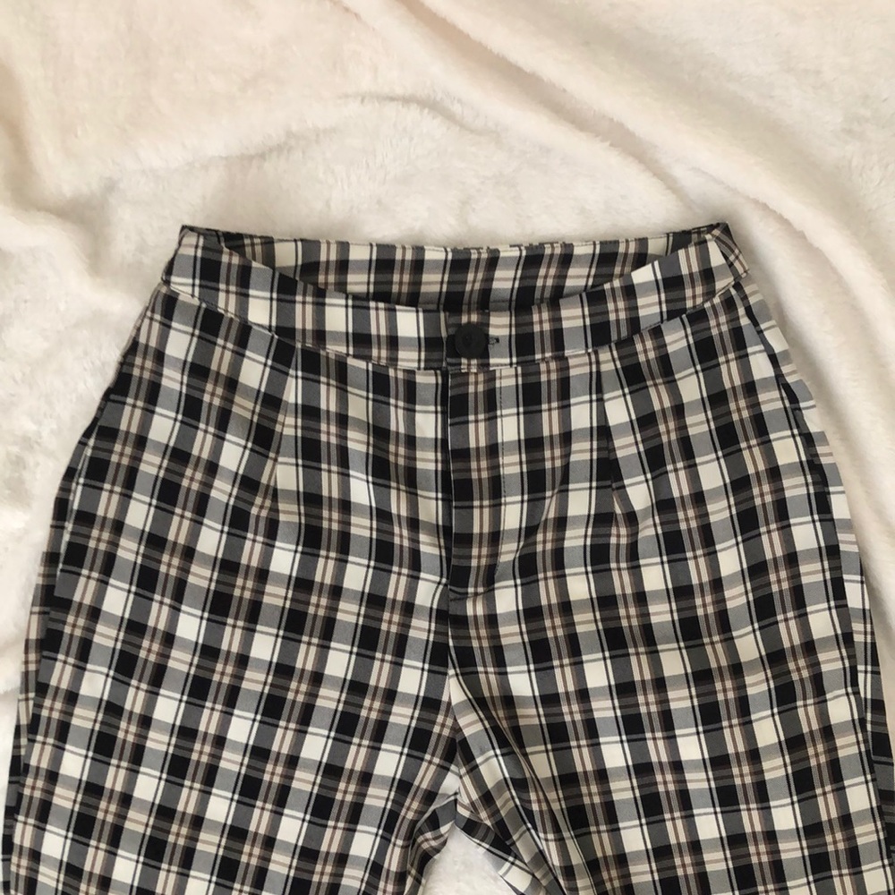 Plaid dress pants